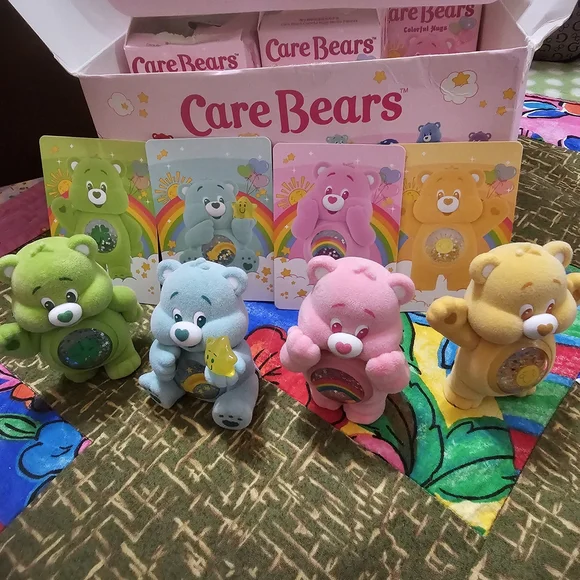 Care Bears Plush Toy Collection - Green, Blue, Pink, Yellow, Orange - Picture 1 of 2